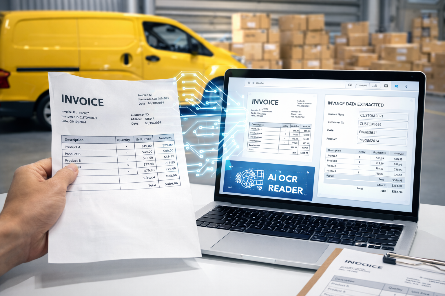Document intake, validation and ERP handoff.